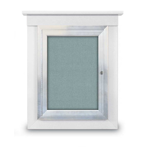Sliding Glass Enclosed Letterboard, 72"x3